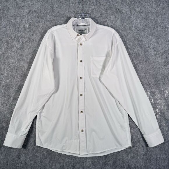 Poncho Outdoors Shirt Mens Size Small Long Sleeve Button Down Shirt Lightweight - Picture 2 of 10